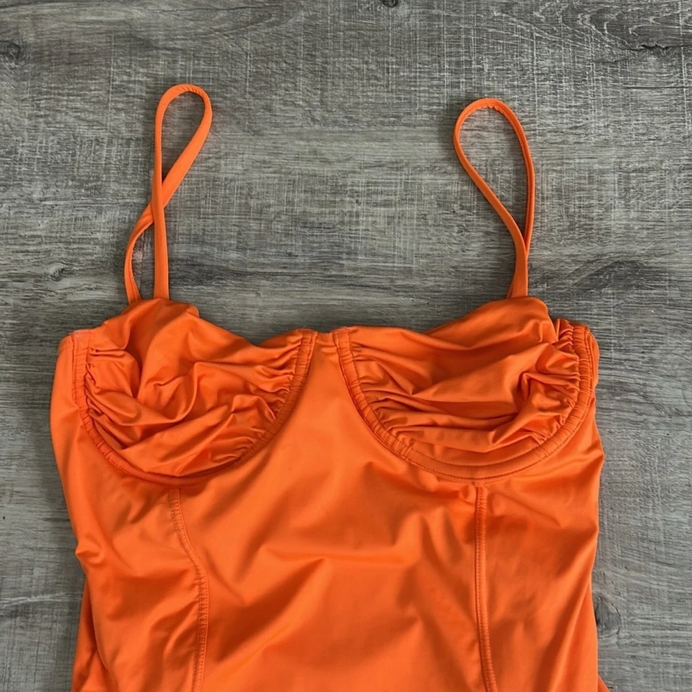Frankie’s Bikinis Lorelai Cheeky One Piece Swimsuit L